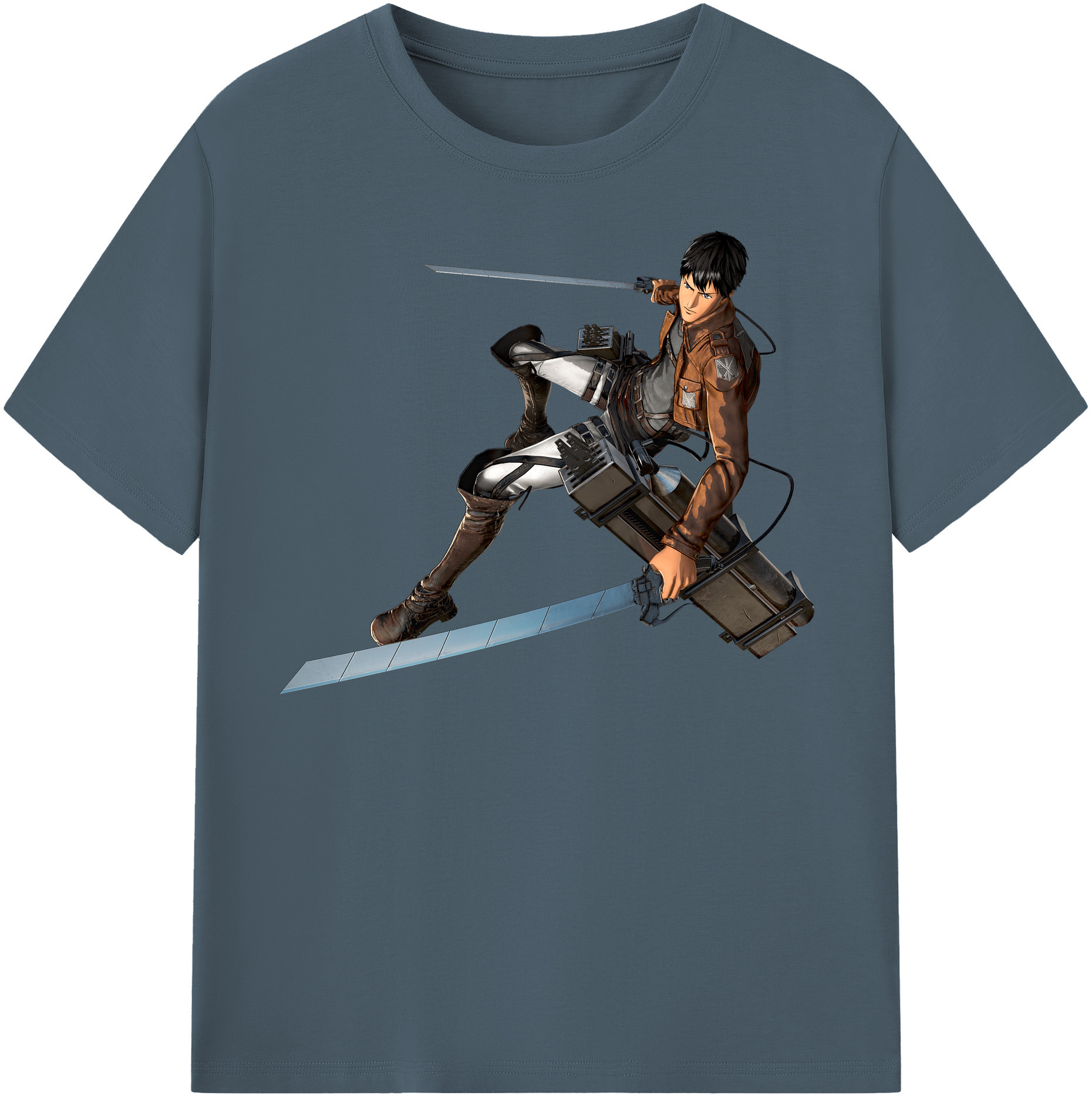 （画像用） 進撃の巨人 ベルトルト・フーバー Attack on Titan Bertholdt Hoover 綿100％半袖Tシャツ（フロントプリント）